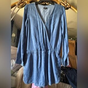 LOFT Blue Denim romper